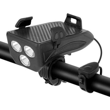 Telefonhållare Cykel Med Light & Bel - Huvudljus 2000mah - Vatte