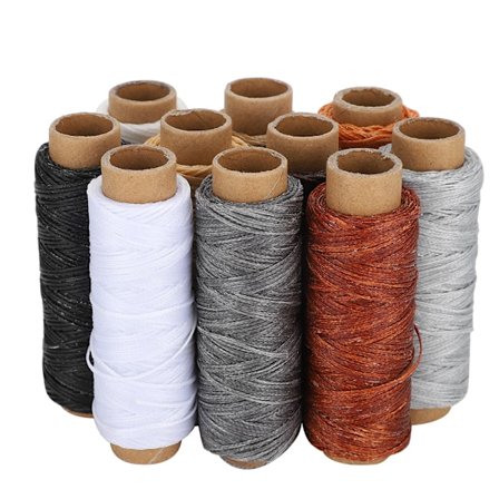 10 kpl Käsin Ommel Lanka Ompelusetti DIY Tarvikkeet Kestävä Nahkatyö 150D 10-Väriä