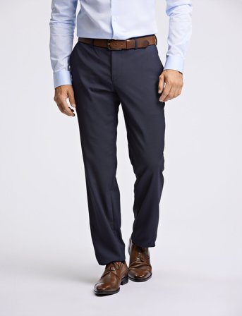 Lindbergh Black Technical Micro Check Superflex Pan - Blue - 58