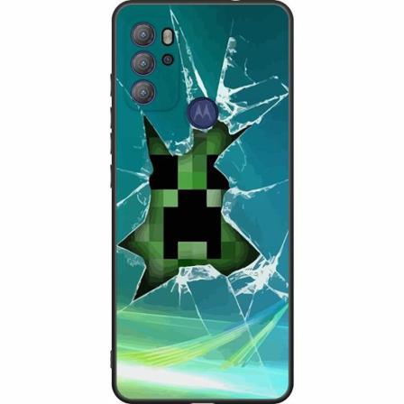 Motorola Moto G60s Svart Skal Minecraft