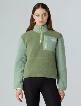 The North Face W Yumiori 1/4 Zip - Green - XS
