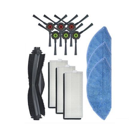 Tilbehør til Ecovacs Deebot U2/DGN22 robotstøvsuger 13 dele