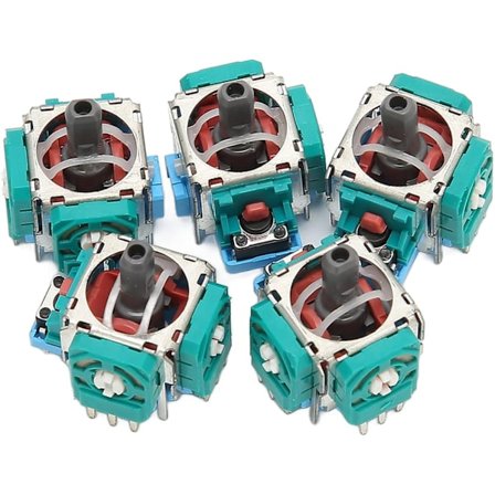 3D Analog Stick til ps5 spilcontroller udskiftning, 5-pak - Perfekt