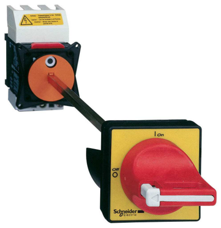 Schneider Electric VCCF3 Sikkerhetsbryter rød, med aksel 63 A, Elfordeling & strømforsyning