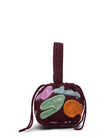Poke Matte Satin Sequin Terra Bags Hand Bags Burgunder HVISK*Betinget Tilbud