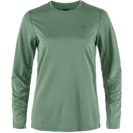 Fjällräven Dam's Abisko Day Hike Long Sleeve in Patina Green | Size: XS, Polyester
