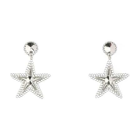Alessandra Rich, Earrings Szary, Kobieta, Rozmiar: ONE Size