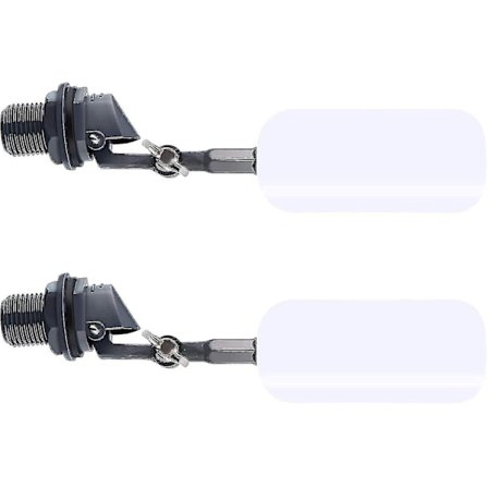 2 st Flytande Ventil, Automatiskt Fyllande Vattenautomater Flytande Kulventiler Med Justerbar Arm Avstängningskulventil Automatisk Fyllning