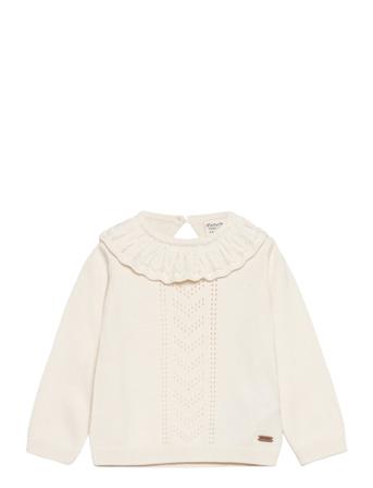 Pullover Knit White Minymo