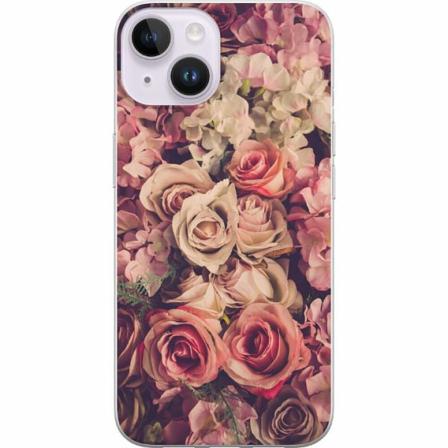 Apple Iphone 14 Genomskinligt Skal Blommor