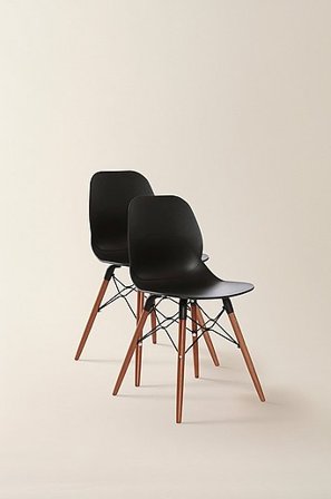 Jotex - Tuolit, 2/pakk. Musta Musta - VARBERG - Osta Ruokapöydän tuolit & keittiötuolit Jotex