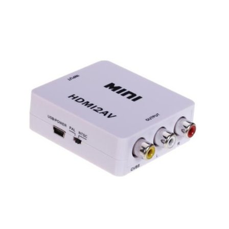 HDMI till AV Adapter - (3x RCA) NTSC / PAL Kompatibel - Vit