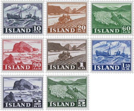 Island 1950 - AFA 264-271 - Postfrisk