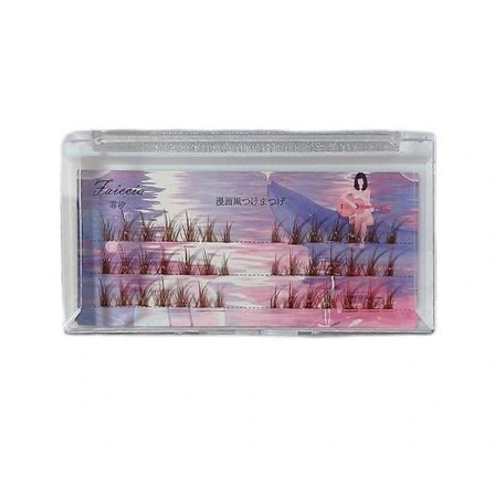 Bruna Ögonfransar Manga Individuella Fransar