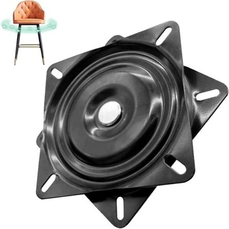 Svingbar stol dreieskive, kulelager Lazy Susan, kompatibel med krakker, bord, TV-hyller (5 tommer)