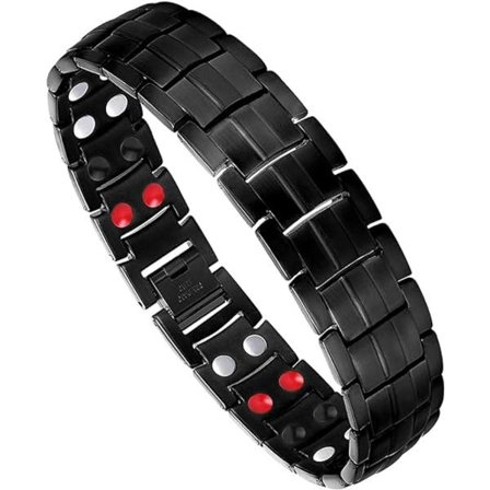 Magnetiskt armband för män Titanstål Magnetiskt armband med Dubbel