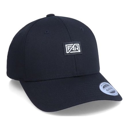 Fair - Svart adjustable Keps - Patch Vinyl Logo Curved Black Adjustable @ Hatstore