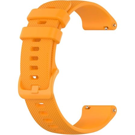 22 mm bärnstensgult silikonarmband, flexibelt silikongummi qui