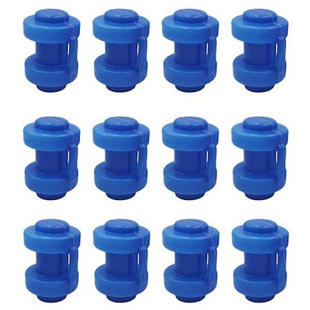 12 stk Trampoline 25 mm, Trampoline End for å feste sikkerhetsnettet til nettstolpene på trampolinen