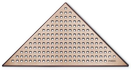 Purus Chess Sigte skakmønster, bronze, Indendørs afløb