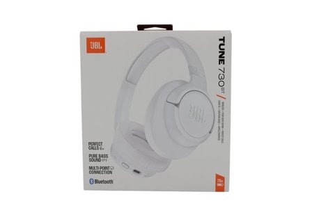 JBL JBLT730BTWHT Tune 730 BT Over-Ear-hodetelefoner, hvit