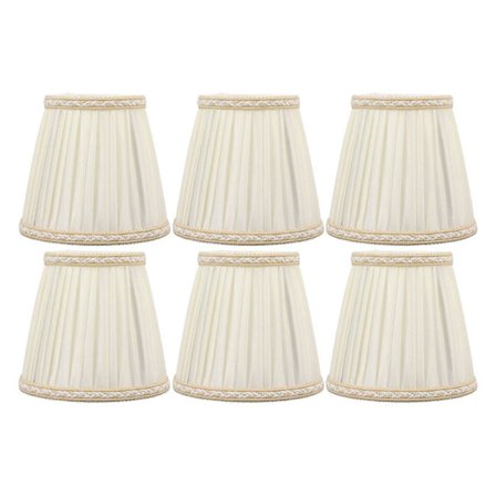 6 st Tyg Lampskärm Modern Enkel Slitstark Dekorativ Vägglampskärm för Sovrum