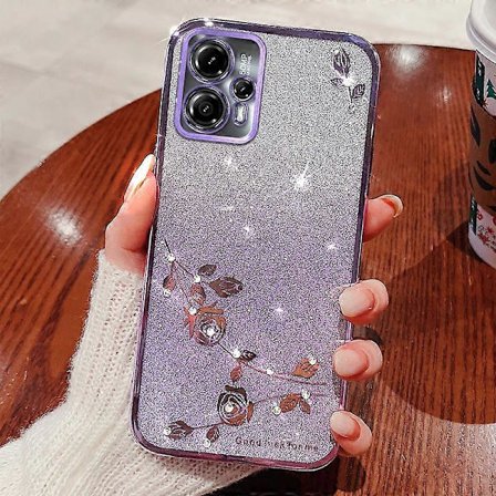 Rhinestone Glitter-telefondeksel for Motorola Moto G14 4G