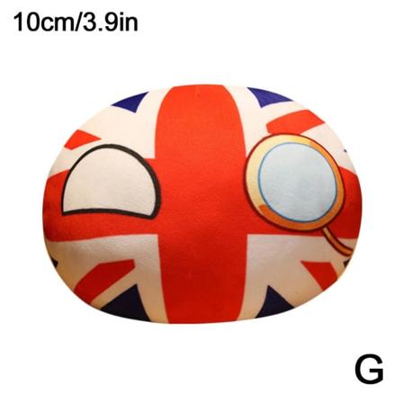 10 cm Polandball plyschdockor, Countryball Ussr Usa Country Ball S G one-size
