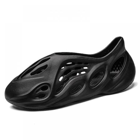 Unisex Hage-Sko for Kvinner og Menn Sommer Slide On Sandaler - Svart (36/37 EU)