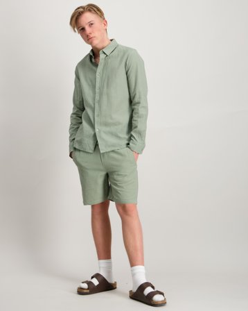RYVLS Jackson Linen Shorts Grønn Shorts Gutt - Kids Brand Store