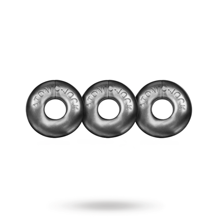Ringer Cock Rings 3-Pack Silver Steel - Vuxen.se - Penisringar