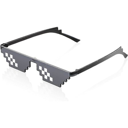 8 Bit Pixel Mosaik Briller Unisex Solbriller Anti-UV Gamer Solbriller Cool Briller til Mænd Kvinder Børn Tilbehør