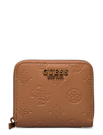 Helaina Slg Small Zip Around Bags Card Holders & Wallets Wallets Brun GUESS