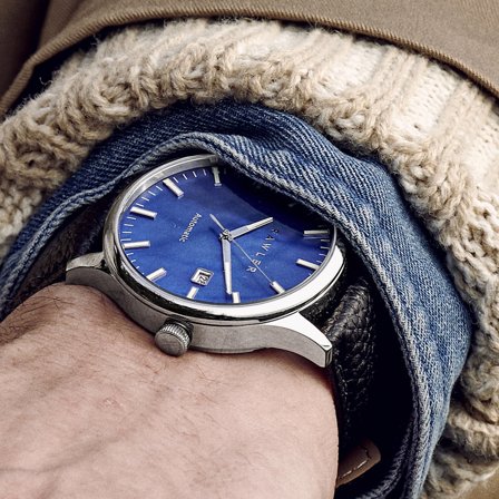 Timon | Blue Mother-of-Pearl Automatic Watch for Men - Wrist watches