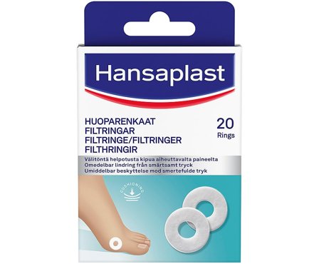 Hansaplast Filtringe 20 stk, Medicin & Pleje, Plastre, Ligtorneplastre