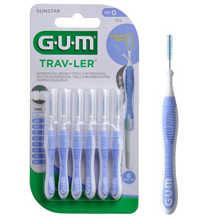 GUM TravLer Lyslilla, 6 stk., Medicin & Pleje, Mund & Tandpleje, Tandstikker