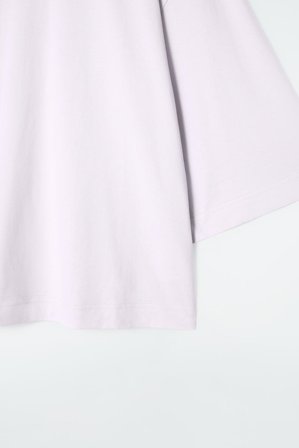 COS Femme T-Shirt Trapèze Décontracté in Mauve