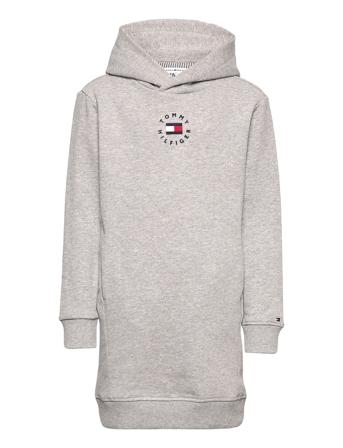 Heritage Badge Hwk Hoodie Dress Grey Tommy Hilfiger