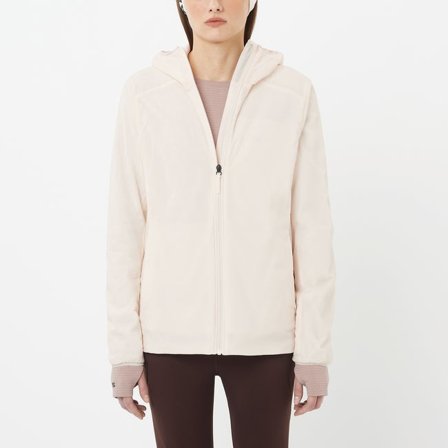 Salomon - Veste isolante à capuche pour femme Mountain Flex - Whisper White