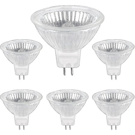 Paket med 6 Dimbara Halogen Spotlight Glödlampor GU53 50W 12V 800lm Varmvit 2700K MR16