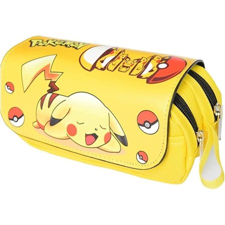 Case för pojkar och flickor, Anime 3D Print Case, Case med dubbel dragkedja för skolan