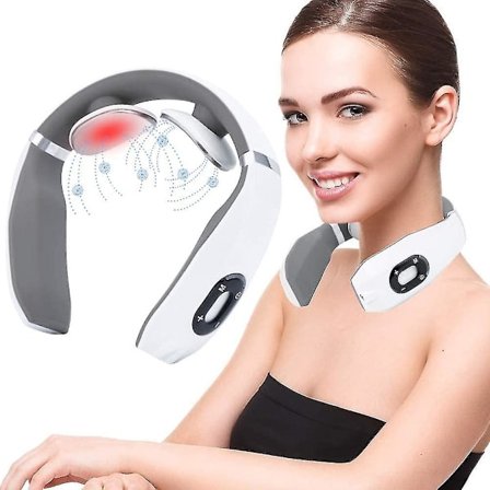 Smart nackmassageapparat, nackmassageapparat, elektrisk pulsnackmassageapparat, smart massageapparat, elektromagnetisk pulsnackmassage med 