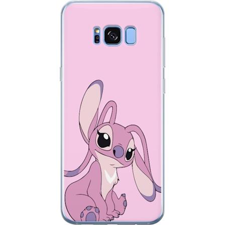 Samsung Galaxy S8+ Gennemsigtig cover Stitch lyserød