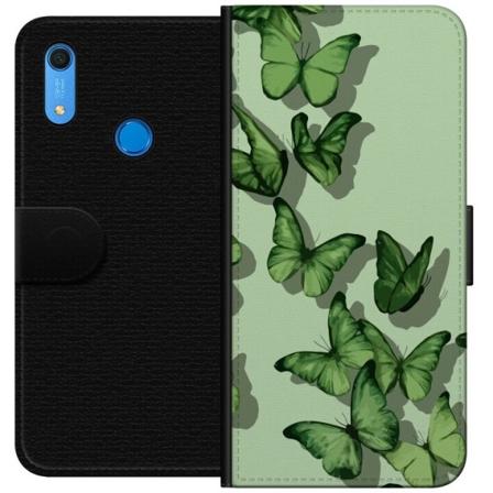 Huawei Y6s (2019) Tegnebogsetui Grønne Sommerfugle