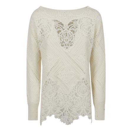 Ermanno Scervino Sweatshirts Hvid, Dame