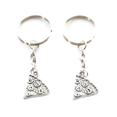 Nyckelring - PIZZA - Kompis - 2 stycken Pizza-slice