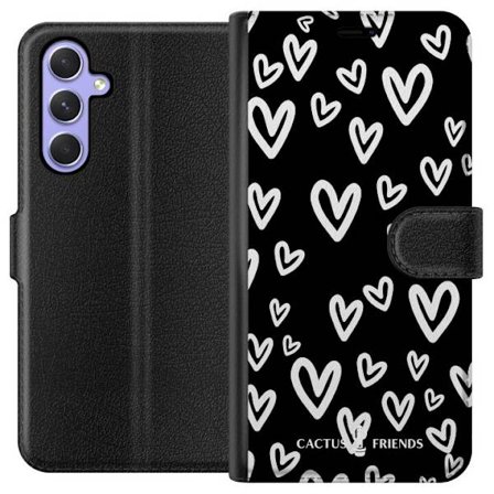 Yhteensopiva Lompakkokotelo Samsung Samsung Galaxy A54 Cactus and Friends - Handdrawn Love Chaos