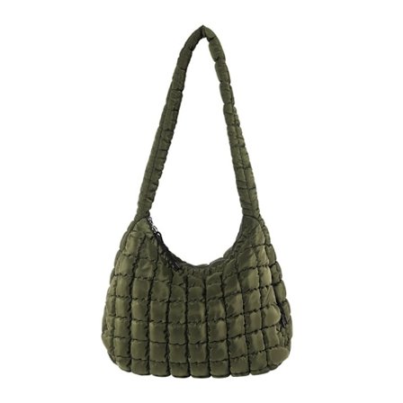 Cloud Bags Quiltet tøyveske for kvinner ARMY GREEN