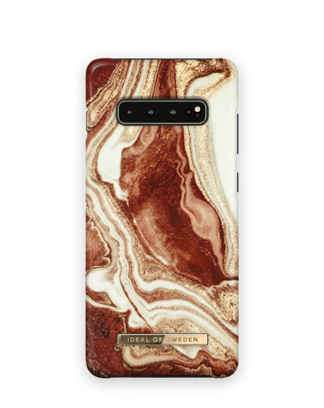 Fashion Case Galaxy s10+ Golden rusty marble