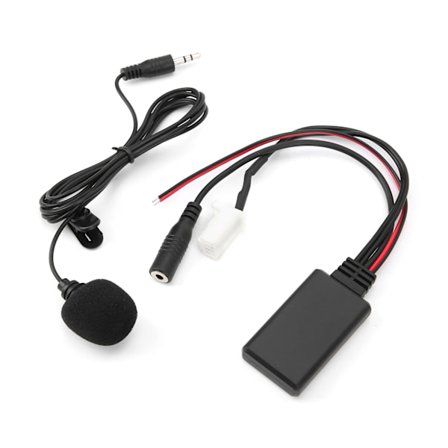 Bluetooth 5.0 AUX Kabel Adapter med Mikrofon Håndfri Udskiftning til Suzuki Swift, til Vitra, til Jimny
